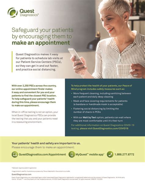 Confidently and securely access your upcoming appointments, lab results, and more with a free MyQuest account. . Diagnostic quest appointments